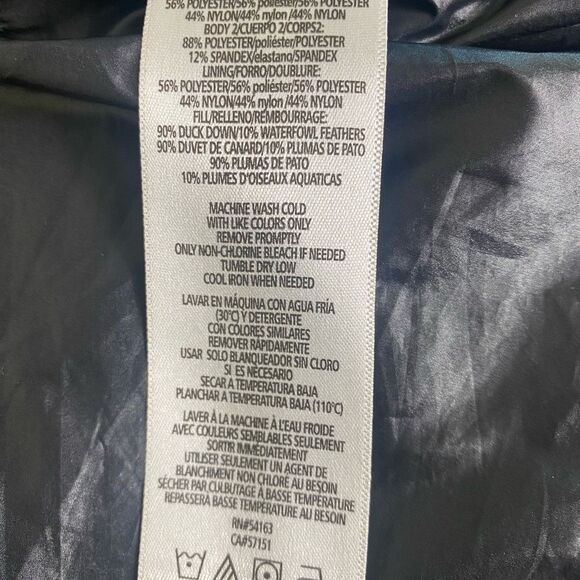 Women's Calvin Klein Black Puffer Jacket with hood Down Filling - Picture 7 of 8